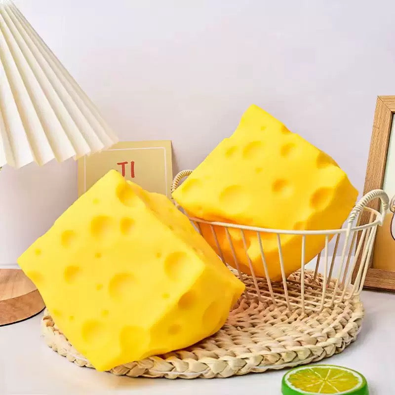🧀💛 Jumbo Cheese Squishy (No Box)
