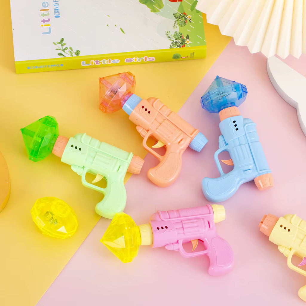🔫✨ LED Gun Spinning Top Toy