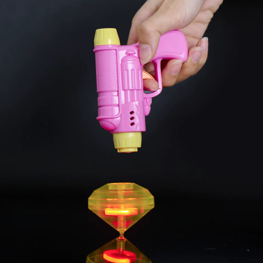 🔫✨ LED Gun Spinning Top Toy