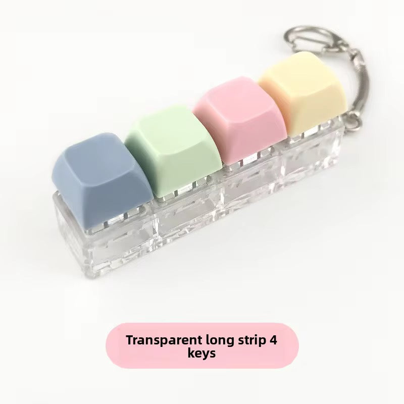 Mini Stress Relief Clicker Keychain