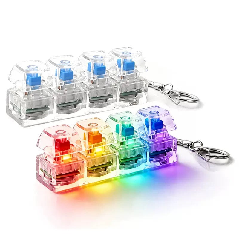 Mini Stress Relief Clicker Keychain
